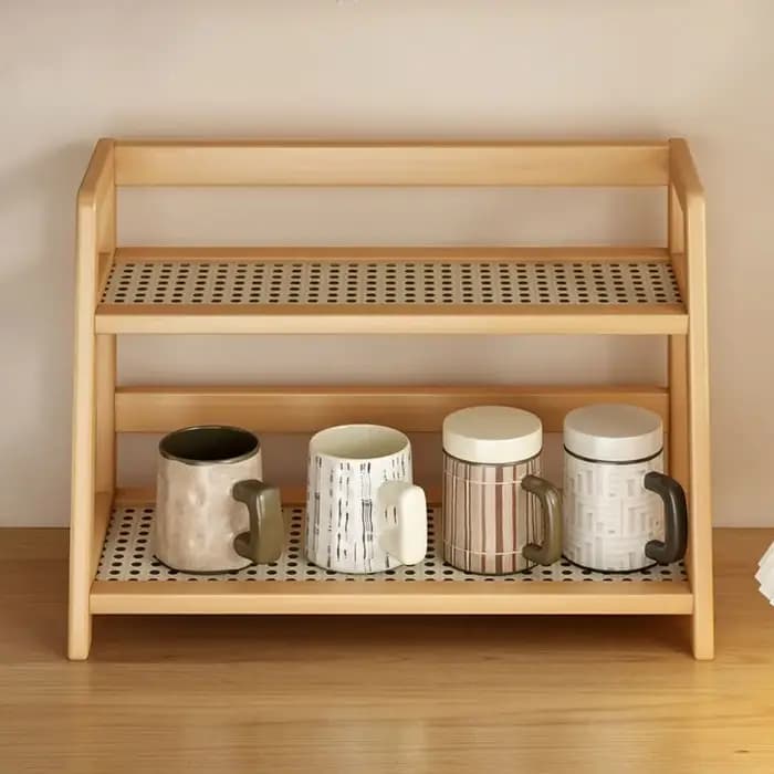 Étagère de rangement en bois pour cuisine