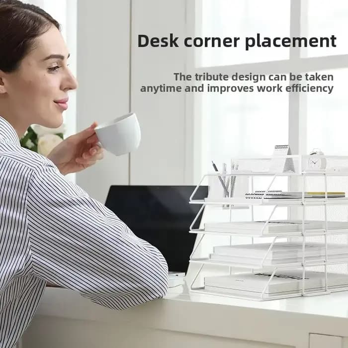 Boîte de rangement de documents A4 de bureau