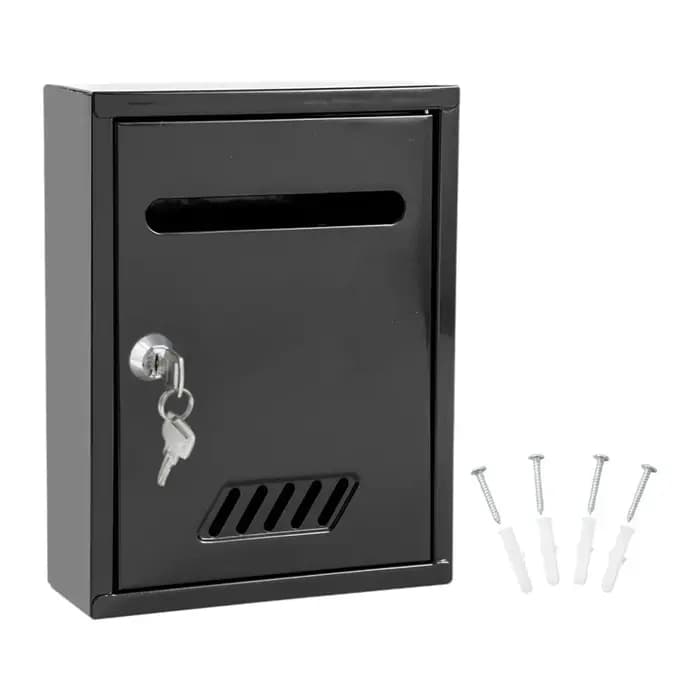 Boîte aux lettres murale grande en fer pour portail, bureau, extérieur