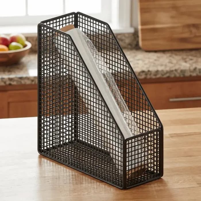 Support de rangement de cuisine peu encombrant en fer respirant
