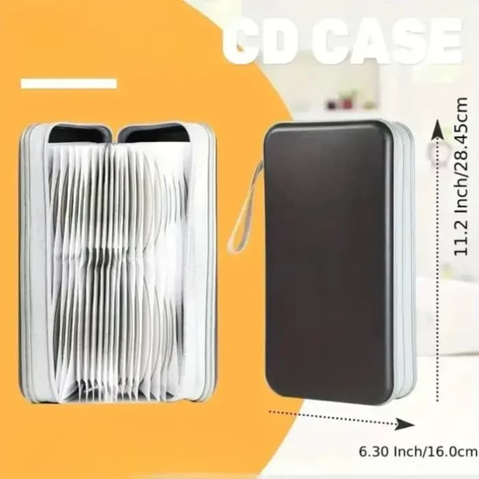 Étui de rangement pour CD et DVD de 96 disques