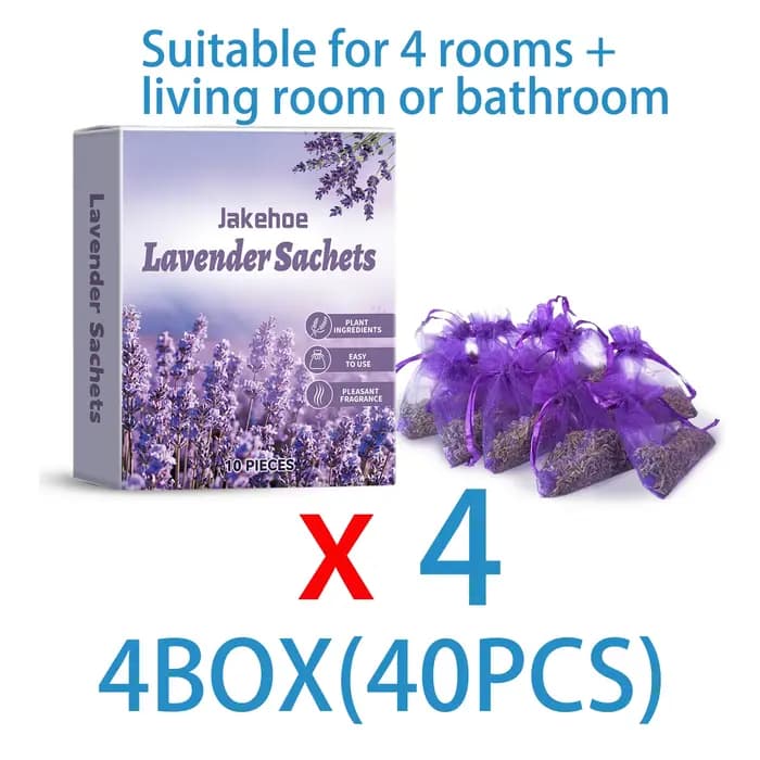 Sachets de lavande pour désodorisant de placard, sacs purificateurs d'air naturels avec désodorisant de parfum Floral longue durée pour tiroir de voiture, 10 pièces