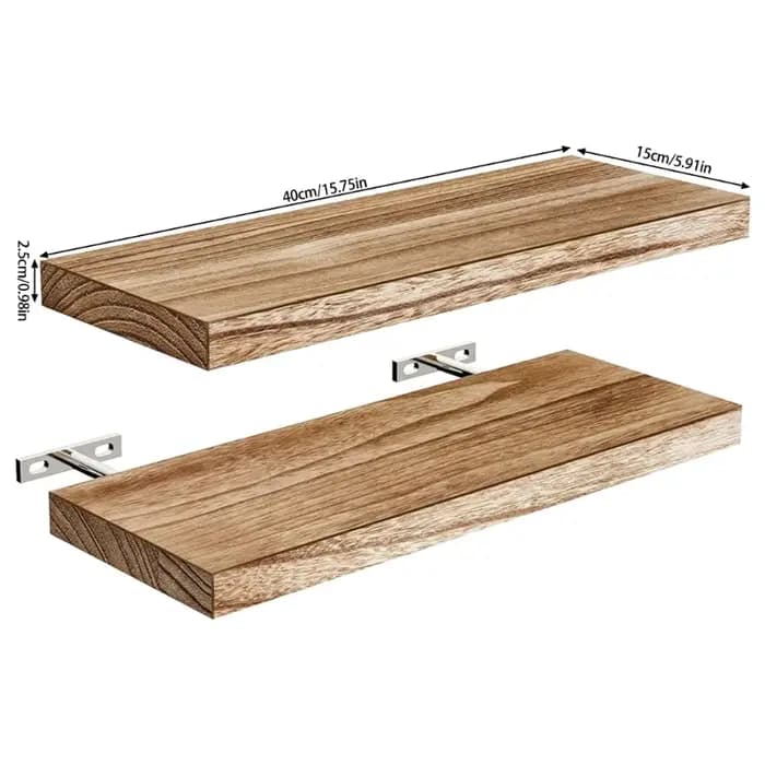 2pc étagères flottantes Rack matériaux conviviaux parfaits pour les petits espaces kxre
