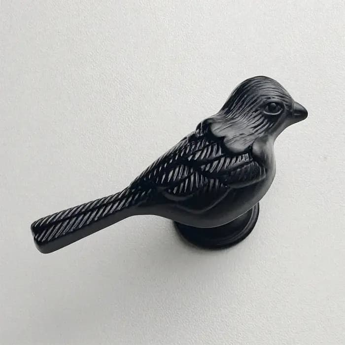 Poignée d'armoire en forme d'oiseau
