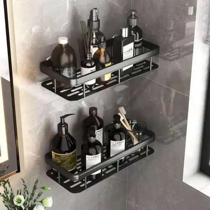 Nouvelle étagère de salle de bain murale sans perçage pour rangement de maquillage