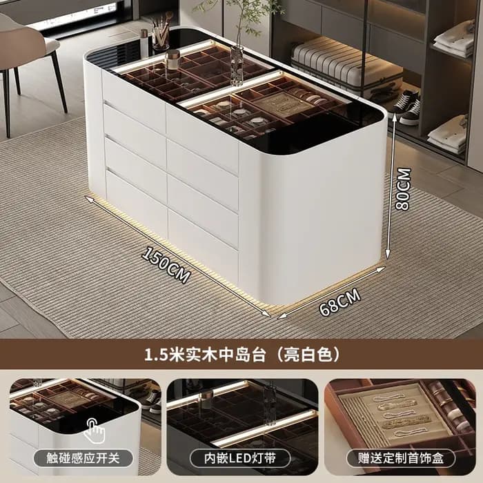 Vitrine à bijoux sur pied