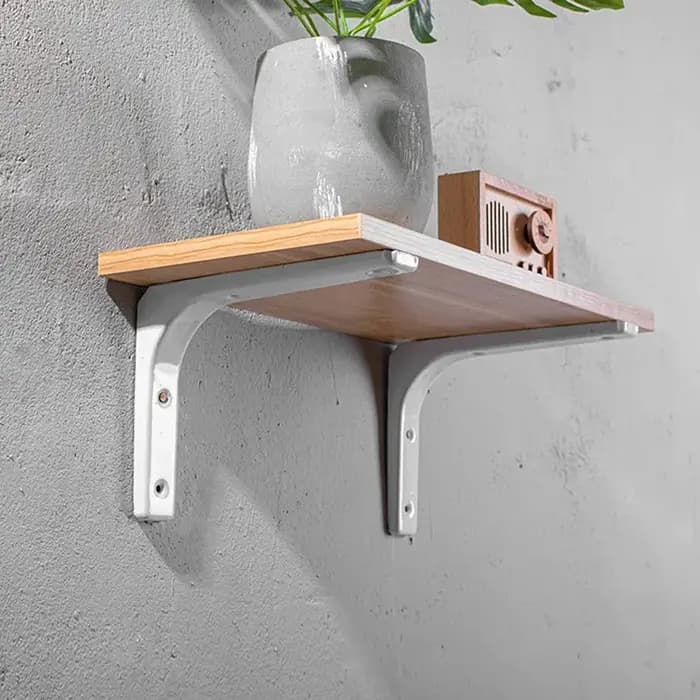 Supports d'étagère flottants en forme de L – Support mural robuste en acier inoxydable