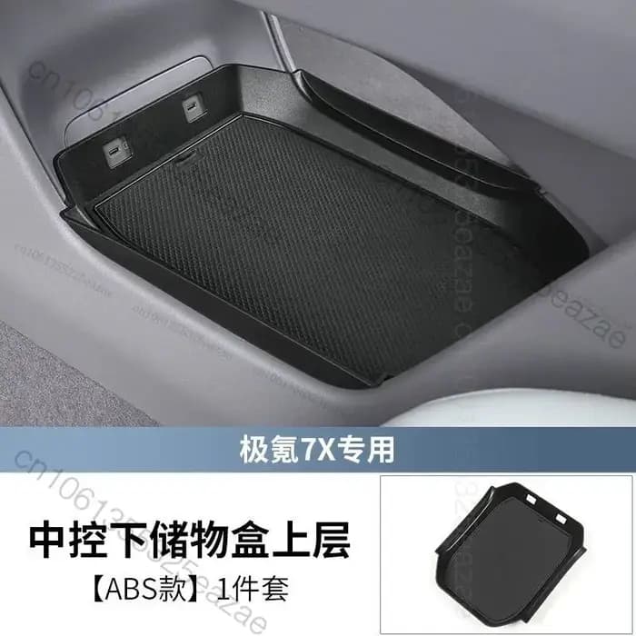 Boîte de rangement pour accoudoir central de voiture Zeekr 7X 2025 2024 2026 - Boîte de rangement po