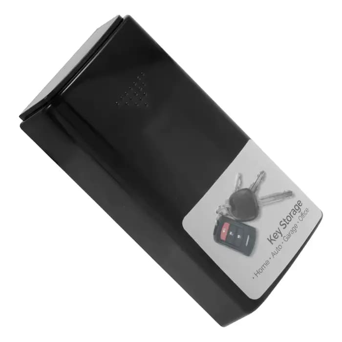 Boîte à clés magnétique en plastique noir durable, étuis à clés avec aimants de bain, porte-clés GNE