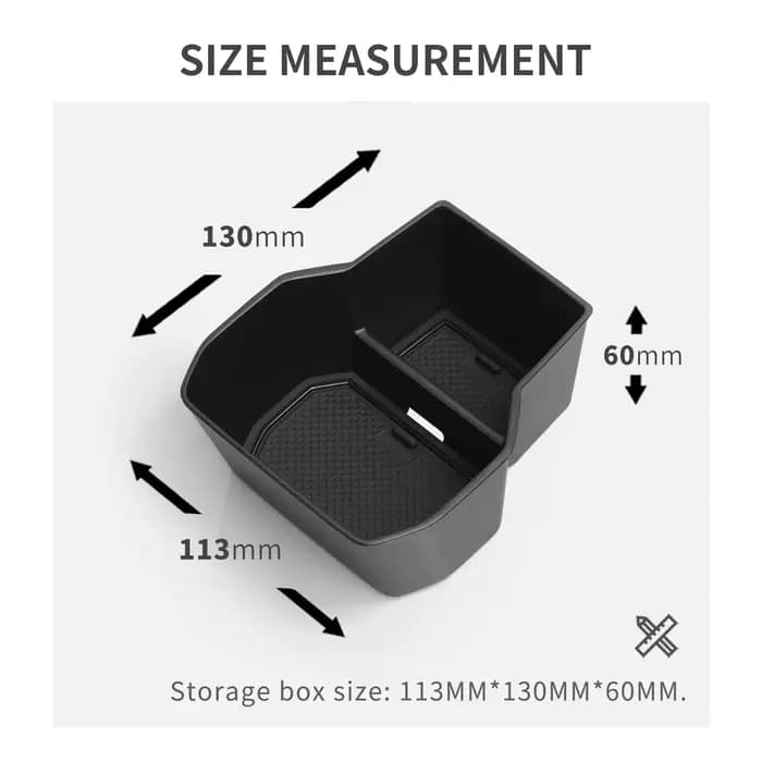 Boîte de rangement pour accoudoir de console centrale