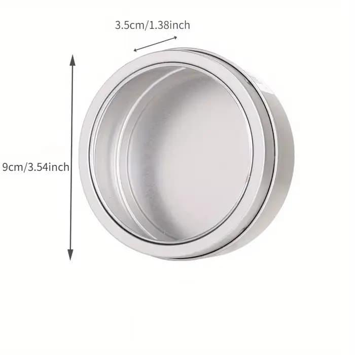 Organisateur de réfrigérateur magnétique avec couvercle transparent, boîte de rangement ronde pour é