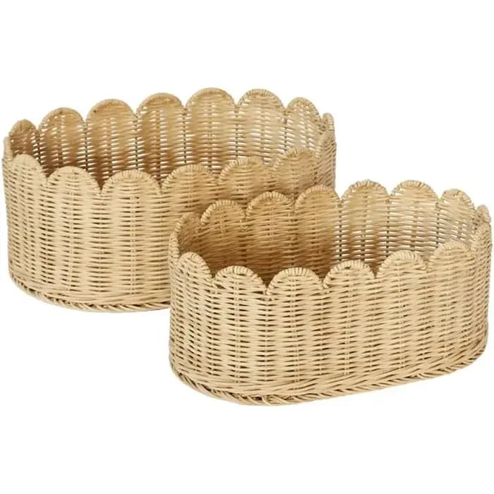 Household Paniers de rangement tissés de grande capacité