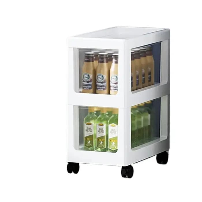 Support de rangement à plusieurs niveaux, armoire de rangement au sol Ultra-étroite pour cuisine, salle de bains, armoire latérale, toilettes mobiles