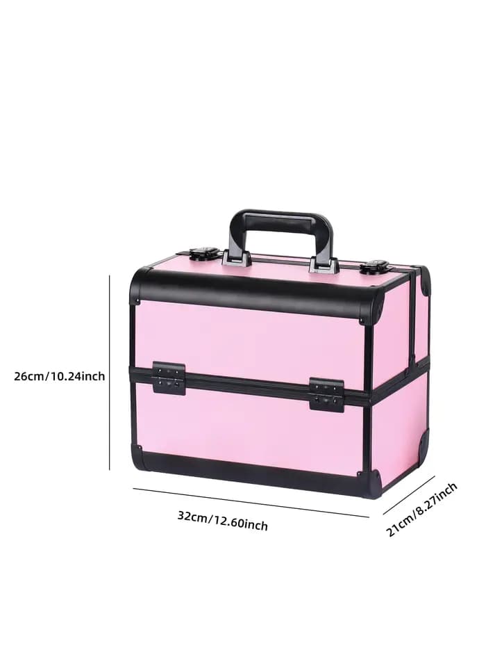 Boîte de Train de maquillage avec 4 plateaux réglables professionnels