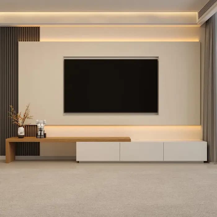 Meuble TV rétractable pour salon
