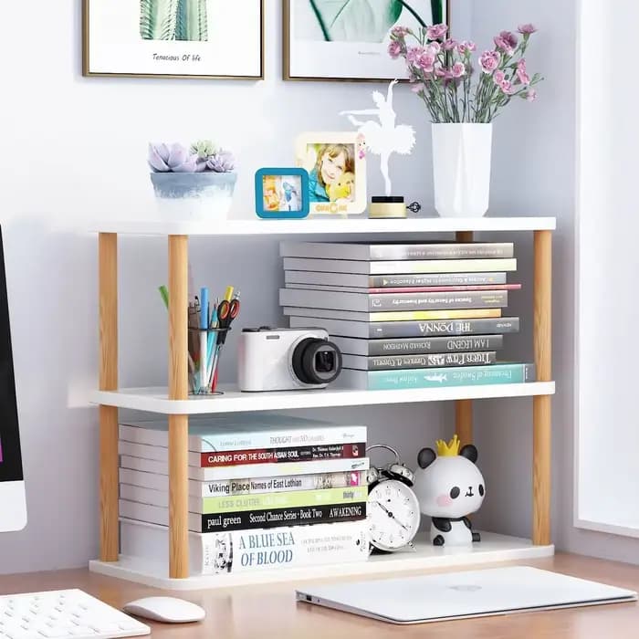 Étagères de bureau en bois multicouche