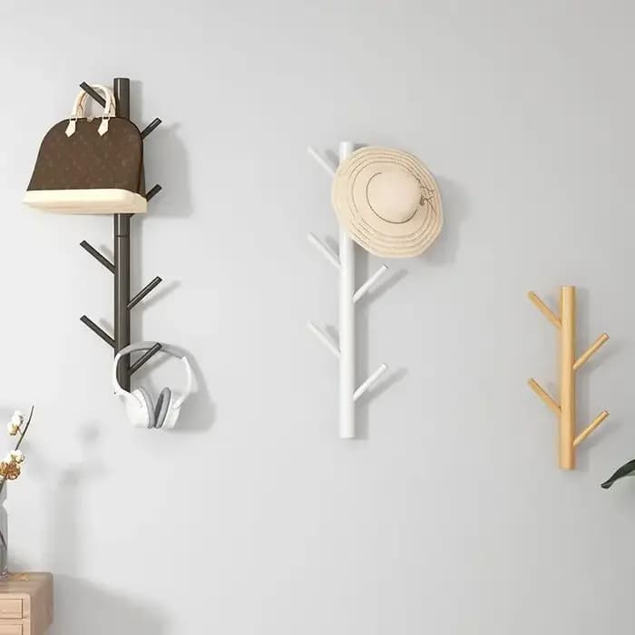 Branche brindille en bois massif mural porte-manteau suspendu monté cintre armoire meubles chambre v