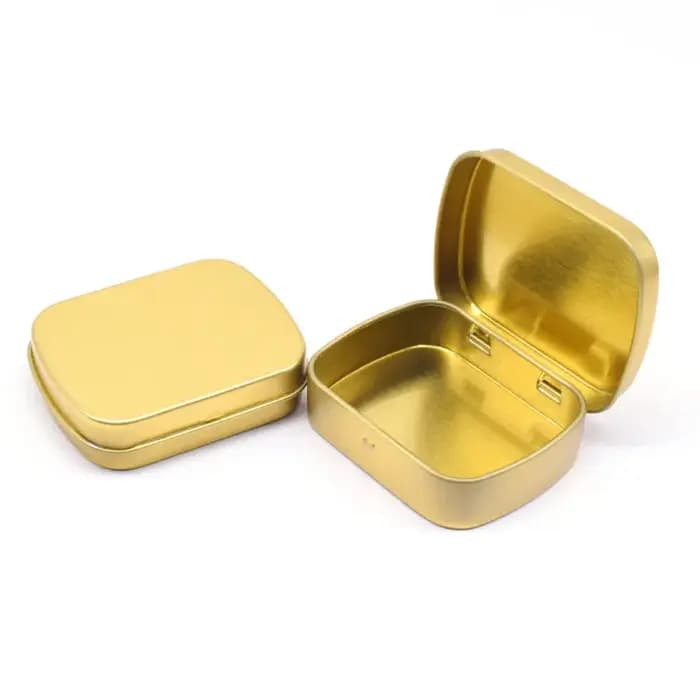 Mini boîte à charnière en métal 18/boîte avec couvercle