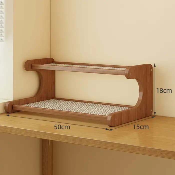 Organisateur en bambou étagères de salle de bain accessoires de décoration de Table