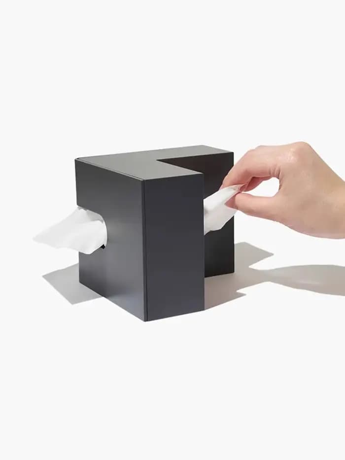 Boîte de Rangement de Mouchoirs en Forme de L à Usage Domestique