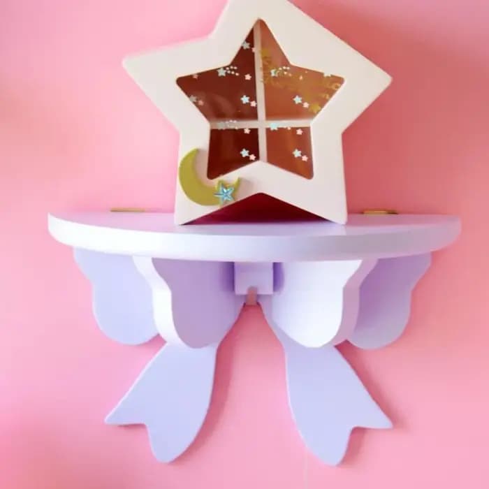 Étagère Murale en Bois avec Nministériels d Mignon Kawaii