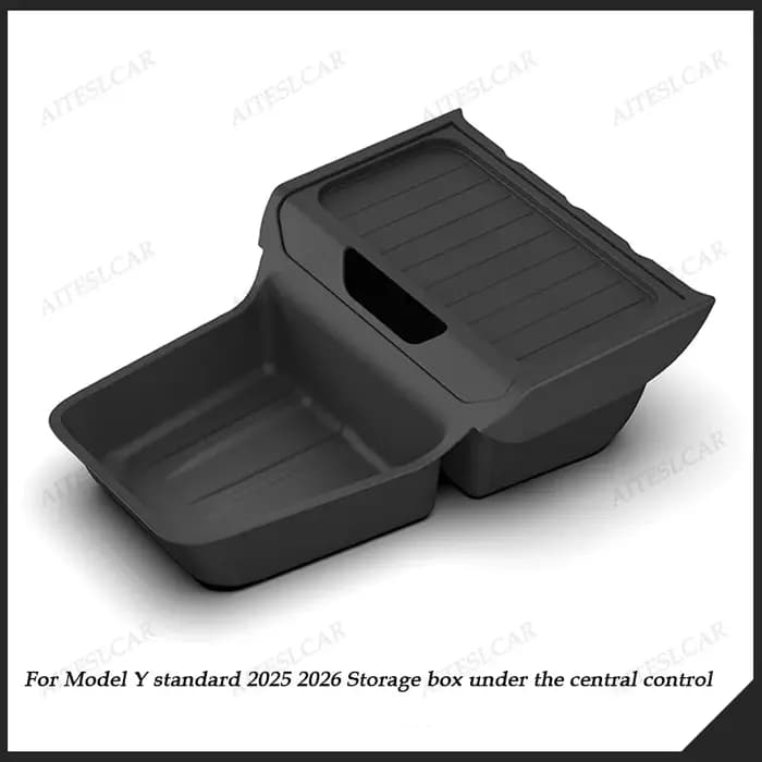 Boîte de rangement pour console centrale Tesla Model Y Standard 2025 2026