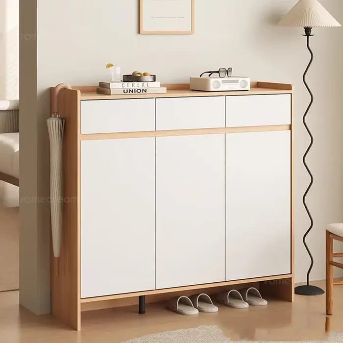 Meuble à chaussures vertical en bois