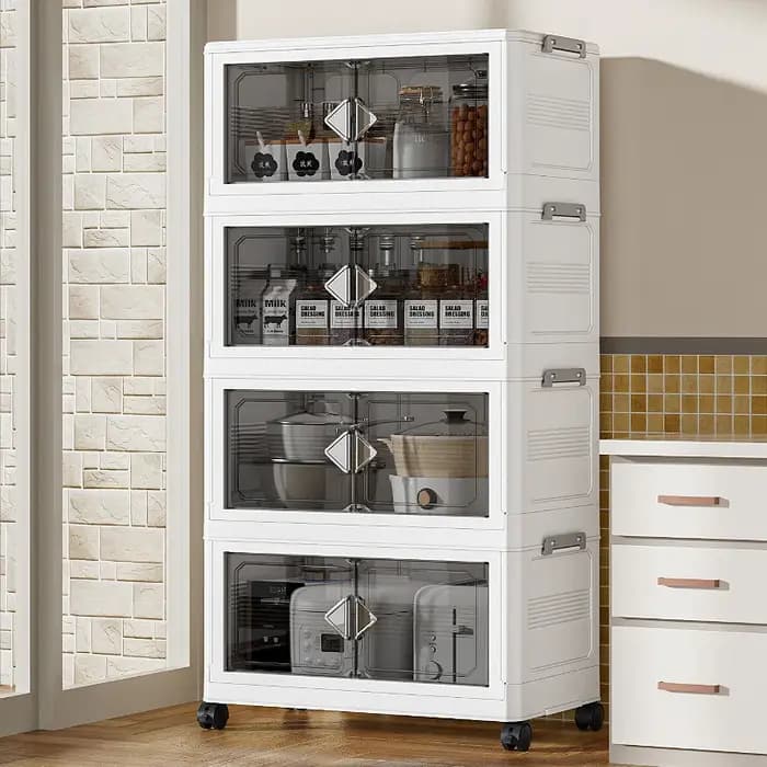 Boîte de rangement pliable en plastique de 55cm de largeur