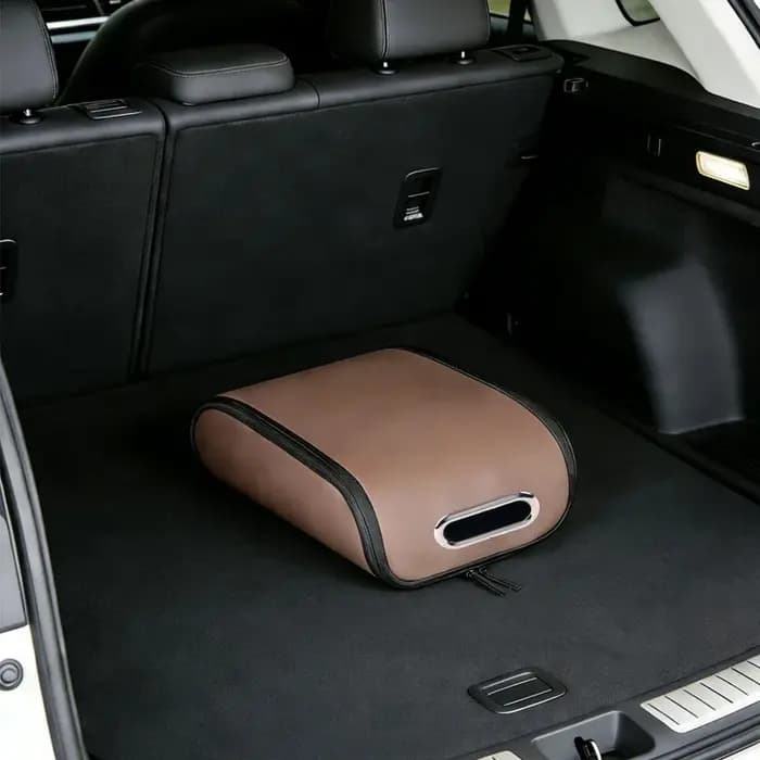 Organisateur de chaussures en cuir pour voiture