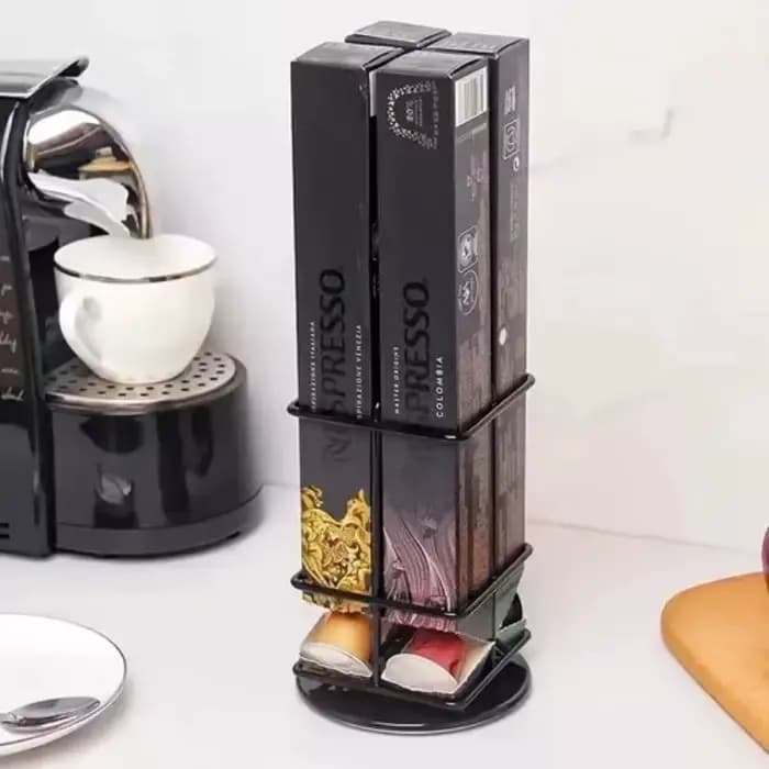 1 pièces Nespresso porte-Capsules pour le stockage 40 Capsules fer métal café dosettes support