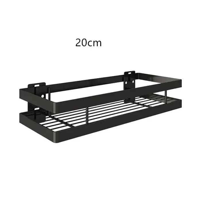 304 étagère de bain de douche de salle de bain, étagère d'angle noire, support de rangement de salle