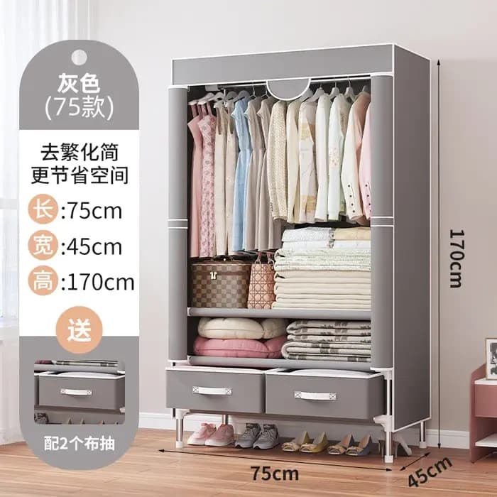 Armoire de rangement multifonction en tissu pour chambre à coucher, organisateur de placard pliable