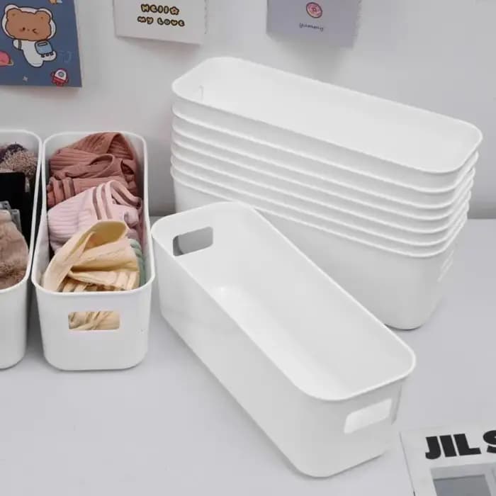 Boîte de rangement multifonctionnelle empilable pour sous-vêtements et chaussettes
