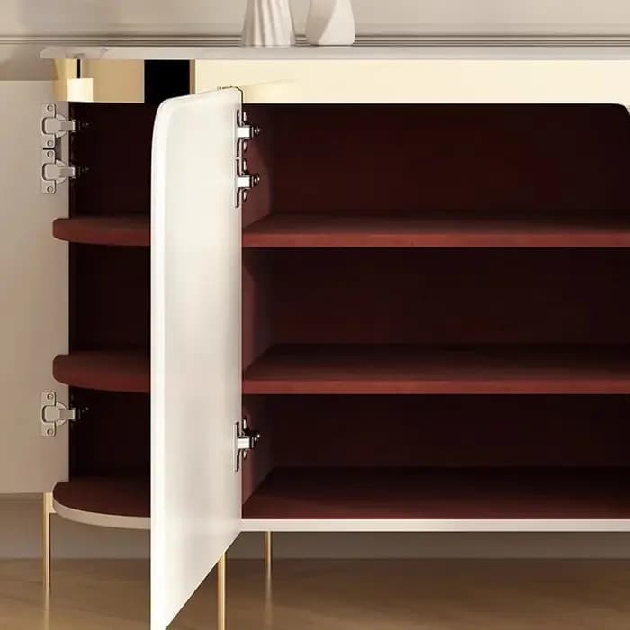 Armoire de rangement multifonctionnelle pour salle à manger, armoire de salon italienne simple et exquise, design à pieds hauts, meubles pour la maison