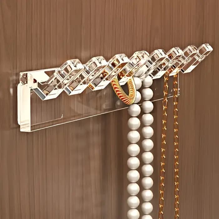 Support de rangement pour bijoux à fixer derrière la porte de l'armoire miroir