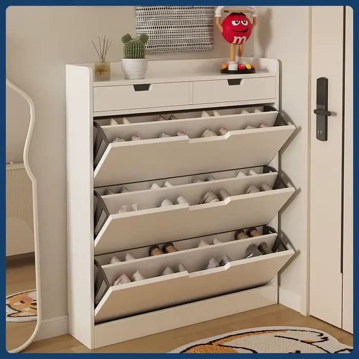 Armoire à chaussures multifonctionnelle en bois