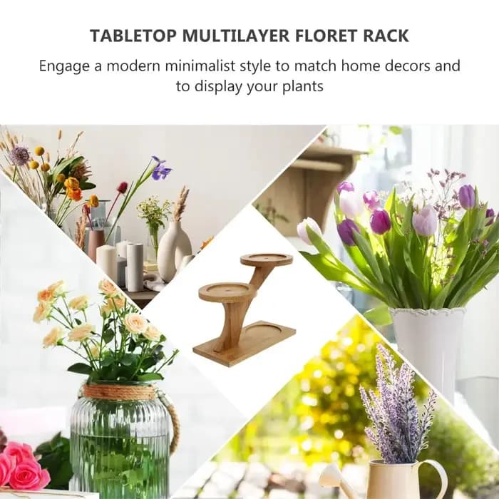 Étagère de pot de plantes d'intérieur, baie en bois massif succulente, étagère de pot de fleurs de s
