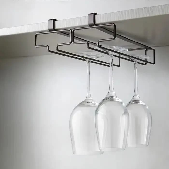 Support de rangement suspendu pour verres à vin rouge
