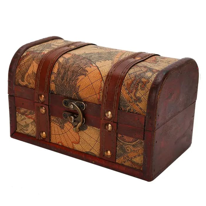 Boîte en bois rétro pour accessoires de photographie