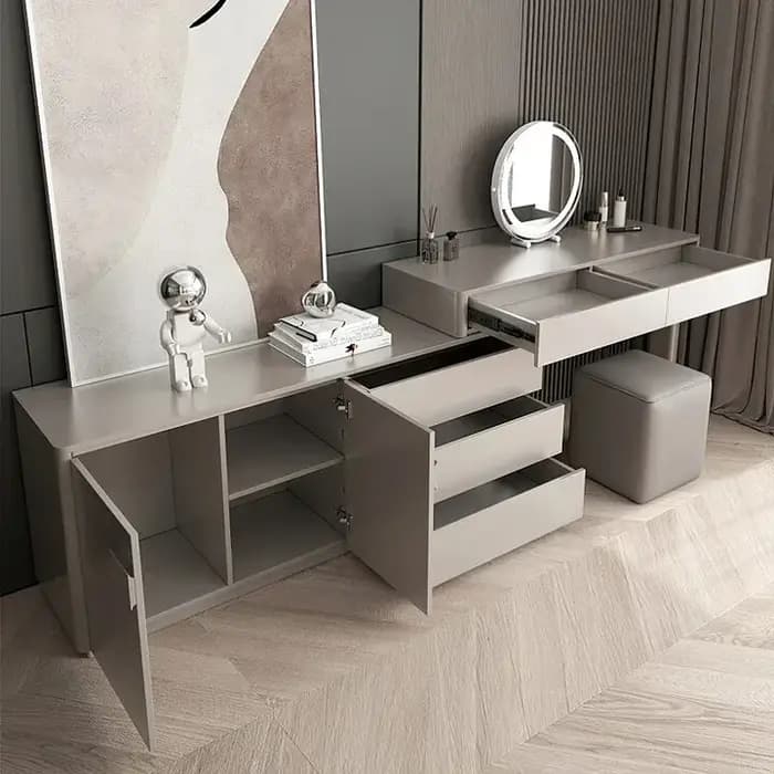 Commode de luxe légère pour chambre à coucher