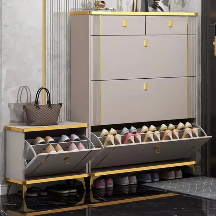 Meuble à chaussures fin pour entrée