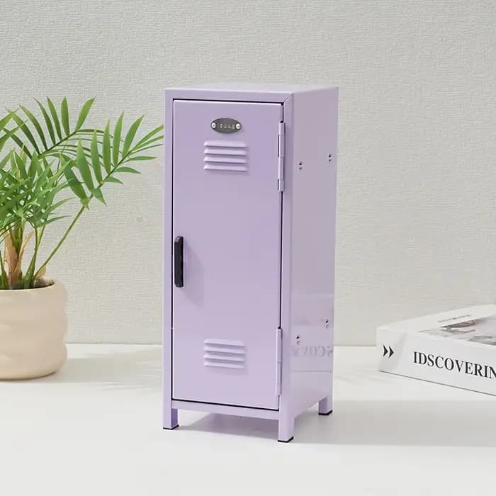 Armoire de rangement compacte en métal - Mini coffre-fort pour bureau, chambre, rangement à domicile