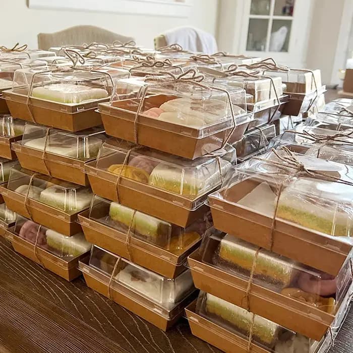 Boîtes à gâteaux et donuts en papier Kraft