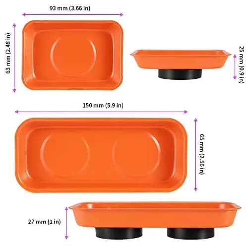 Ensemble de plateaux de pièces magnétiques