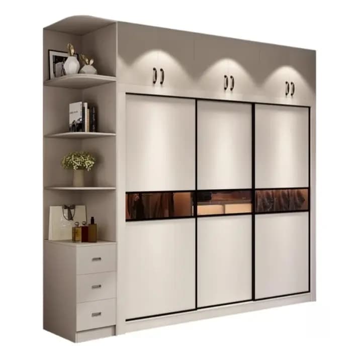 Armoire moderne en bois peu encombrante