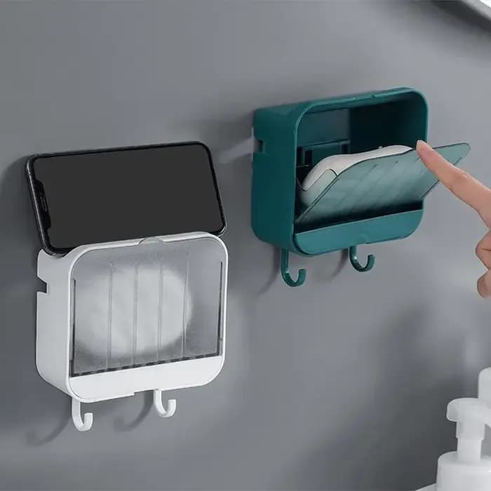 Portes-savons muraux sans perforation avec crochet