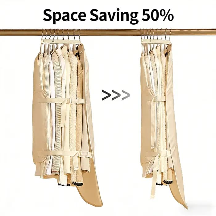 Housse de rangement compressible pour vêtements