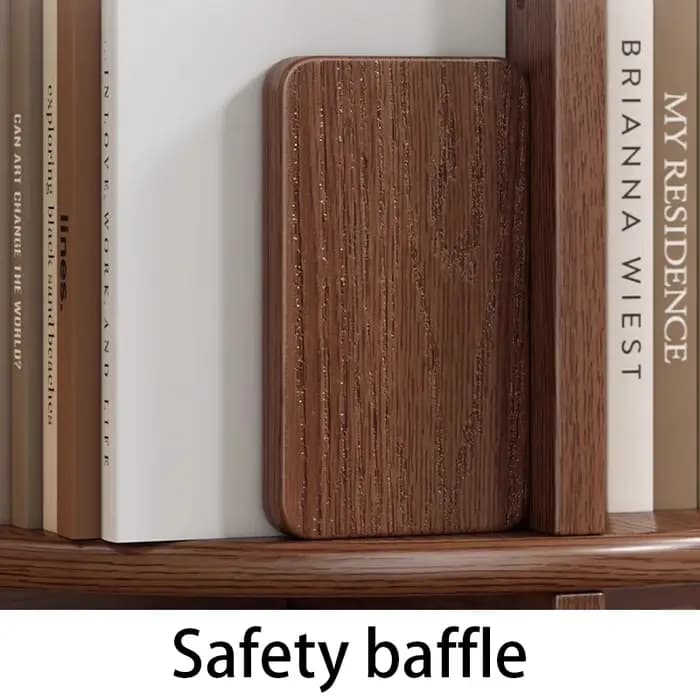 Bibliothèque rotative en bois multifonction