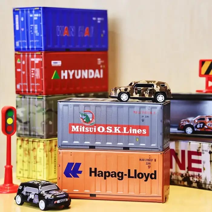 Mini conteneur boîte de rangement en étain