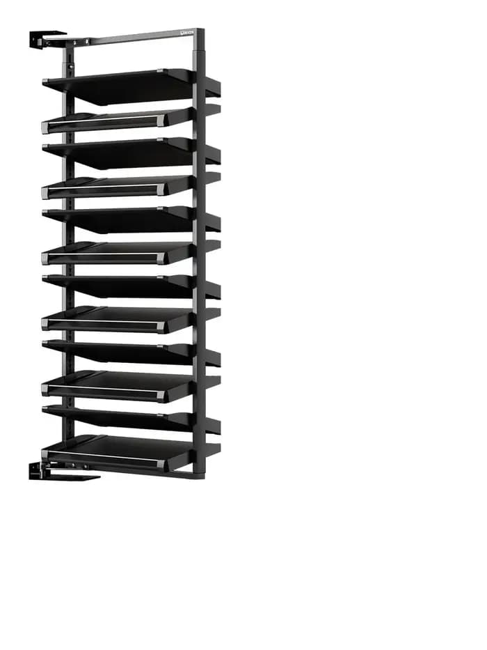 Étagère à chaussures rotative ultra-mince à 90 degrés